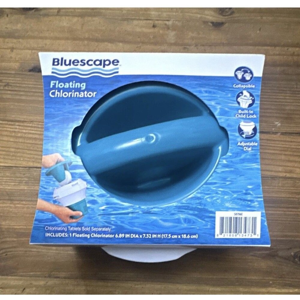 Bluescape Floating Pool Chlorinator Child Lock Adjustable Dial 6.89in